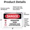 Signmission Renovation Work Contains Lead Do Not Enter Danger Sign, Vinyl Decal, 5in W x 3.5in L, 2PK OS-2PACK-DS-D-35-L-1753 - alternate 3